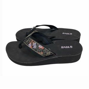 Women’s Teva Mandalyn Wedge Flip Flops - Size 6.5